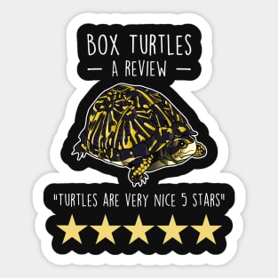 Box Turtle Review Sticker